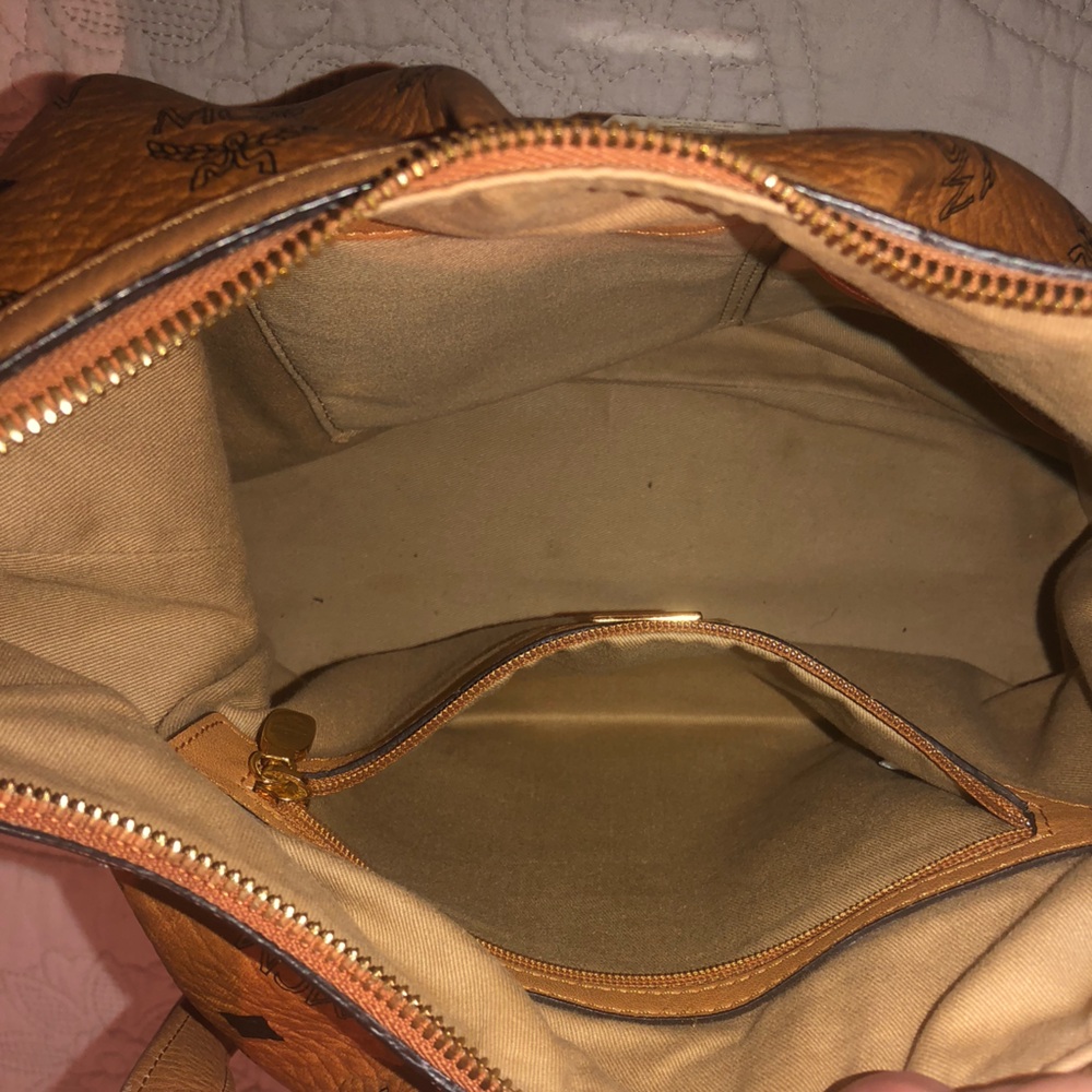 MCM Cognac Visetos Crossbody/Shoulder Bag - Picture 4 of 6
